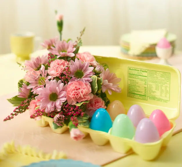 DIY Easter Floral Arrangement and Decorations